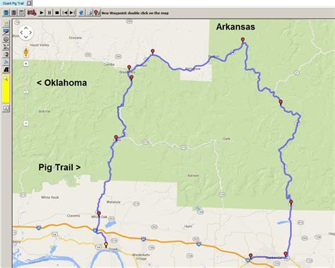 Pig Trail Scenic Byway Map World Map