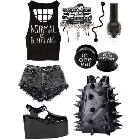 nu goth summer polyvore hipster outfits cute emo outfits punk outfits gothic outfits