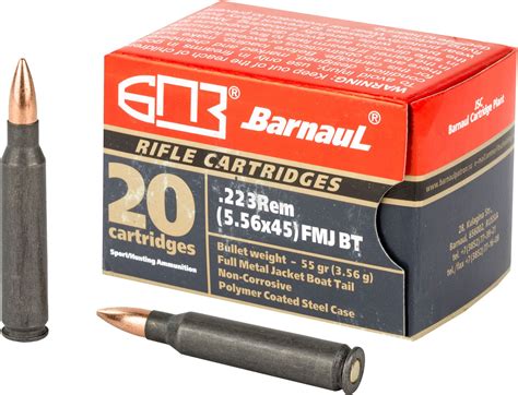 Barnaul Ammunition 223 Remington 55 Grain Full Metal Jacket 20 Round