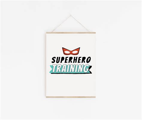 Superhero Birthday Decor Superhero Training Sign Modern Etsy