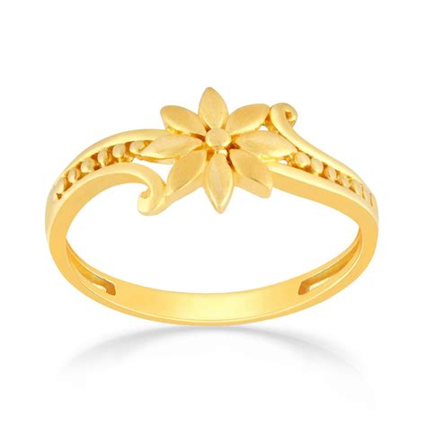 Buy Malabar Gold And Diamonds 22kt Yellow Gold Ring For Women Online At