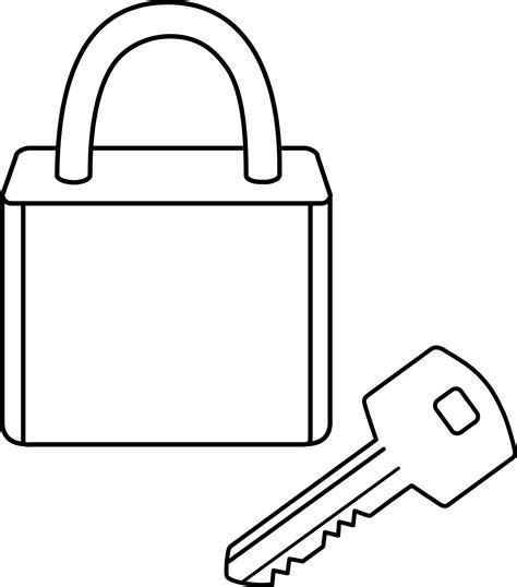 Lock Clipart Outline Images