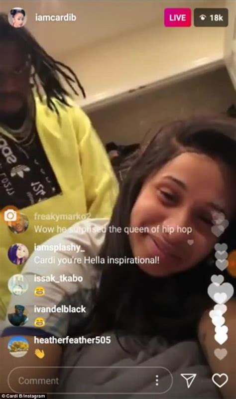 Cardi B And Offset Pretend To Have Sex On Instagram Live Daily Mail Free Nude Porn Photos