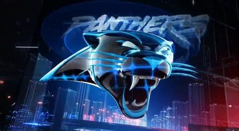The Panther Logo Is Shown In Front Of A Cityscape