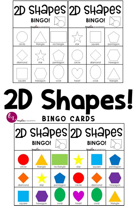 2d Shape Bingo Free Printable