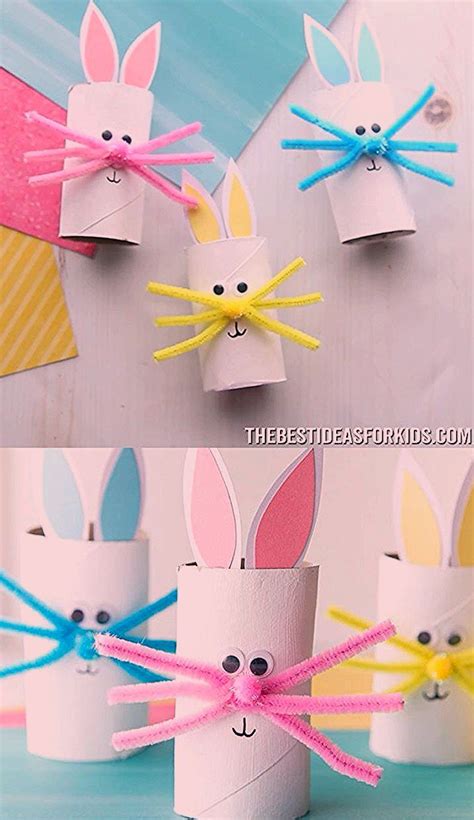 Toilet Paper Roll Bunny 🐰 Such A Cute Easter Craft For Kids Great For