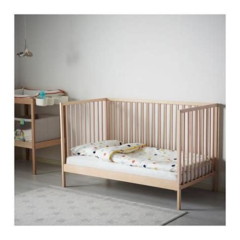 This is a baby related home improvement post. SNIGLAR Crib - beech 27 1/2x52 " | Ikea sniglar crib, Ikea ...