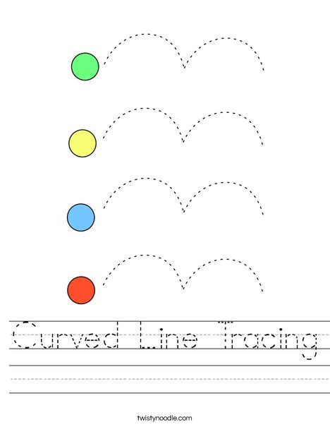 Curved Lines Worksheets For Preschool Worksheet24