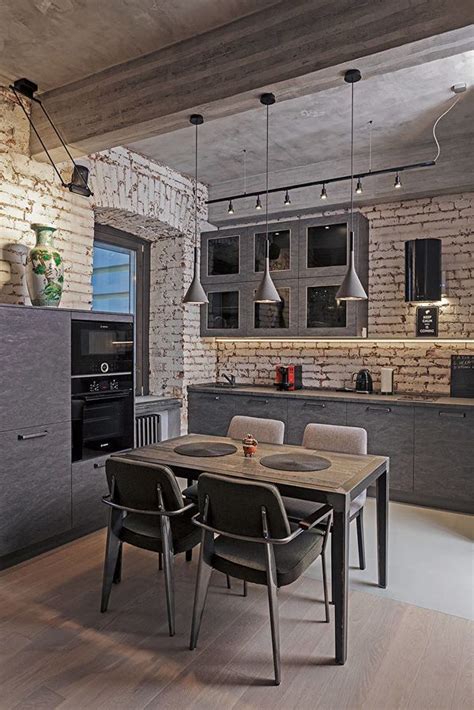 Best Industrial Loft Kitchen Simple Ideas Home Decorating Ideas