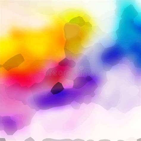 Yellow And Purple Watercolor Background Stock Vector Illustration Of