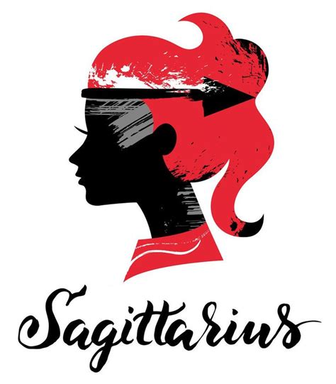 Sagittarius ♐ Sagittarius Zodiac Signs Girl Silhouette