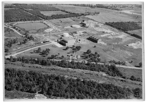 Aerial View City Of Denton Municipal Generating Station And Water