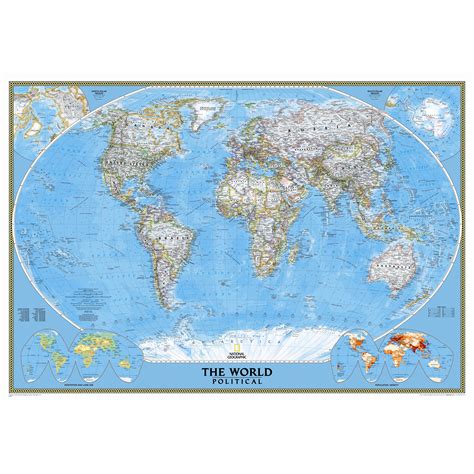 National Geographic Maps Mural World Map And Reviews Wayfair