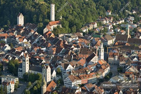 Even if you don't choose the spa option, it's a nice town to relax in with its many restaurants and service oriented hotels. Germany, Baden-Wuerttemberg, Ravensburg, town towers in ...