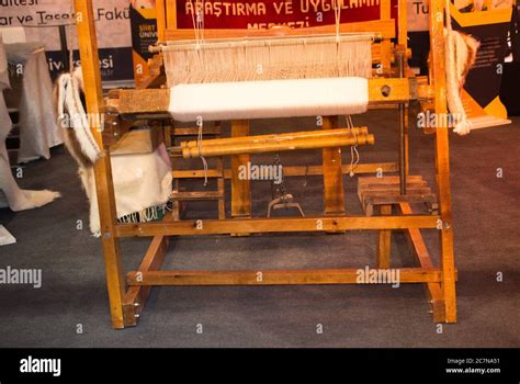 Carpet Of Traditional Types Made On A Loom Stock Photo Alamy