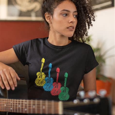 Guitar T Shirt Music T Shirt Music Shirt Acoustic Guitar Etsy