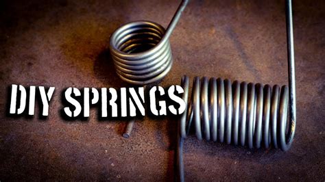 Diy Springs Make Your Own Springs At Home Youtube