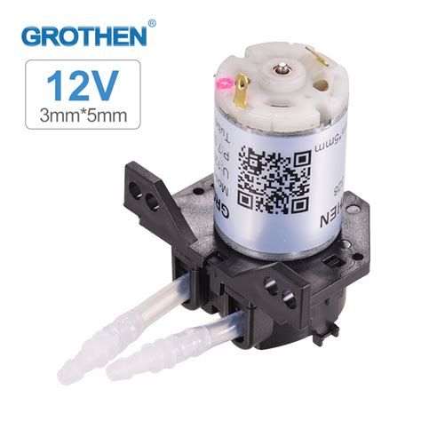 Buy Grothen Dc V Dosing Pump Peristaltic Pump Mini Water Liquid Pump Peristaltic Tube Head