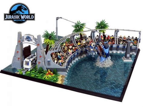 Quatre Dioramas Pour Revivre La Franchise Jurassic Park En Lego