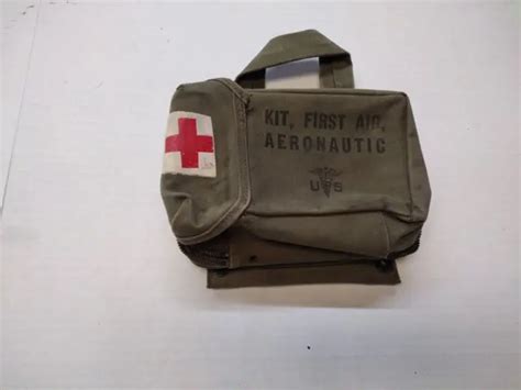 Vietnam Era Us Army Air Force Pilots Green First Aid Kit 3895 Picclick