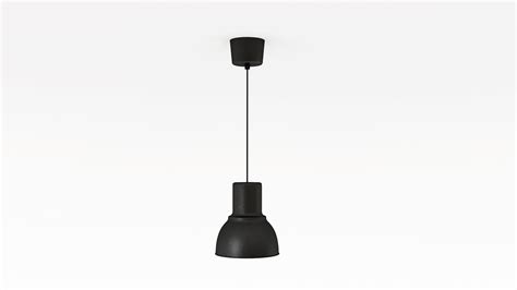 Hektar Pendant Lamp Black 3D model MAX FBX