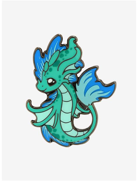 Dragons And Beasties Pearl Water Dragon Enamel Pin Hot Topic
