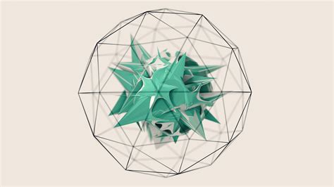 Green Ball Illustration Geometry Minimalism Low Poly Hd Wallpaper