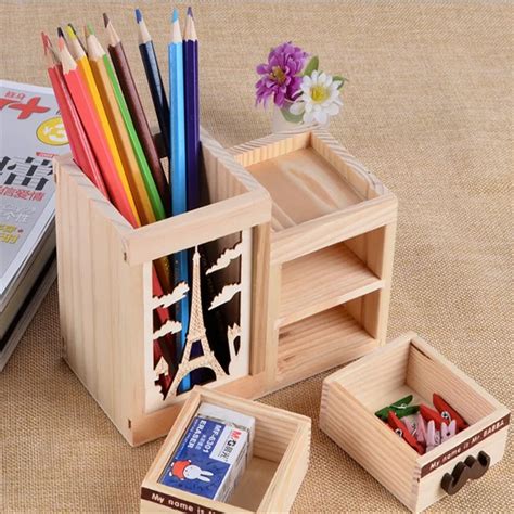 Promo Natural Wooden Desktop Mini Kids Stationery Set Buy Mini