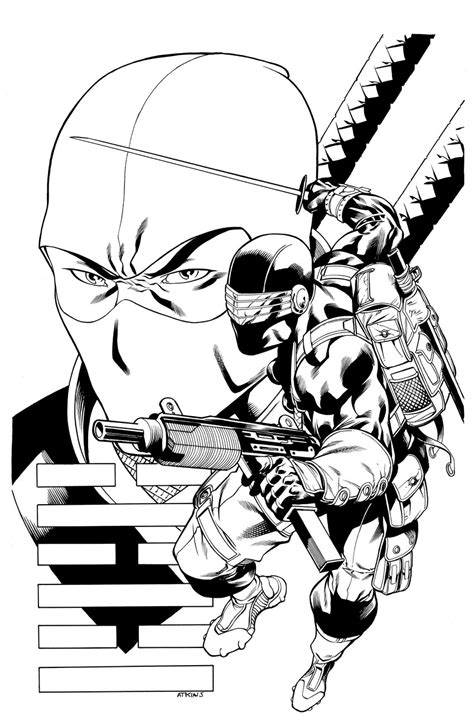 Gambar Free Printable Gi Joe Coloring Pages Kids Snake Eyes di Rebanas
