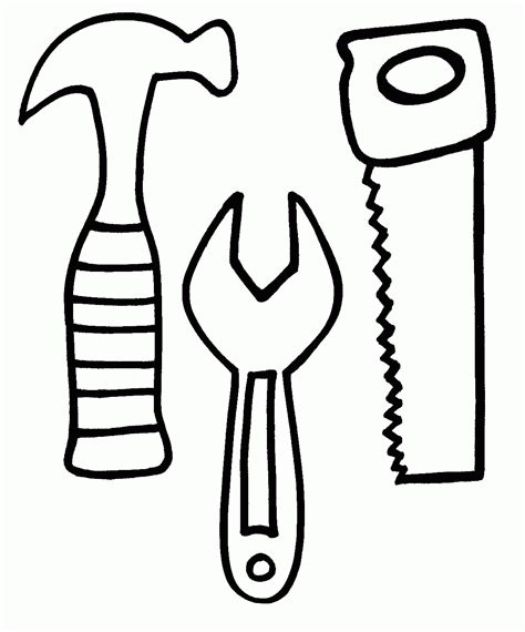 Garden tools coloring page from gardens category. Tool Coloring Pages To Download And Print For Free ...