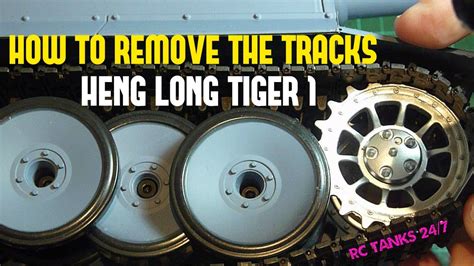 Heng Long Tiger 1 Rc Tank Track Removal Tutorial Youtube