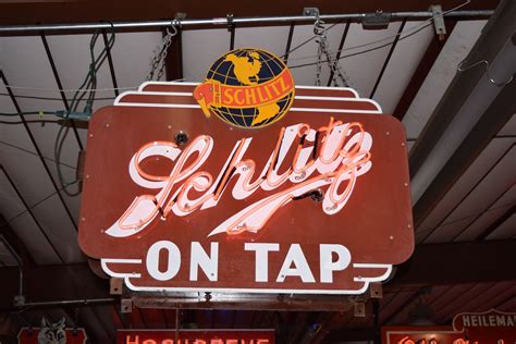 However, gold isn't easy to come by and you run out quick. Schlitz On Tap Gold Globe - DB Collectible Signs