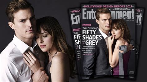 Christian Grey And Anastasia Steele In Fifty Shades Movie First