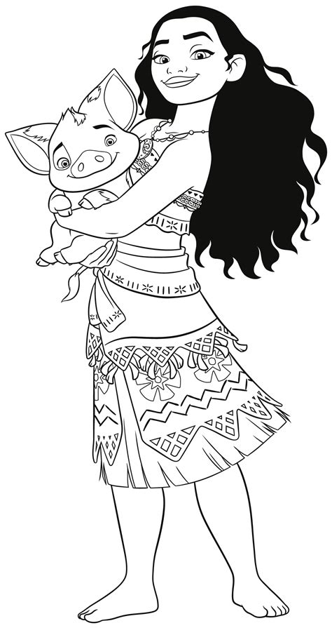 Moana Free Printable Coloring Pages
