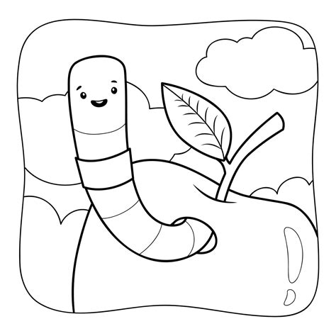 Great Worm coloring page - Download, Print or Color Online for Free