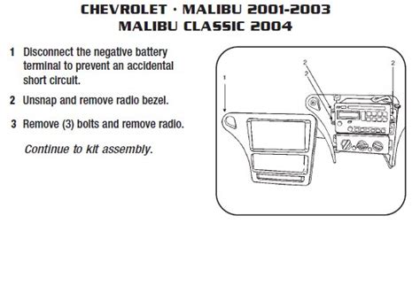 Ensures dependable connectionsuperior product quality. .2001-CHEVROLET-MALIBUinstallation instructions.