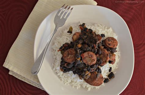 Black Beans And Rice With Sausage A Crafty Spoonful