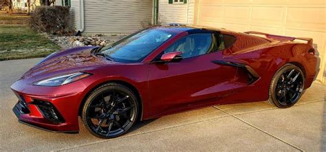 Vossen Hf5 Carbon Flash Corvette C8 Red Mist In 2021 Corvette C8