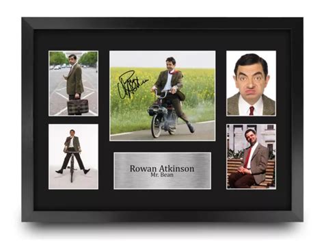 Rowan Atkinson Mr Bean A3 Framed Signed Autograph Picture T For Tv