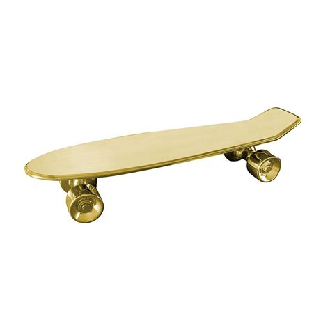 Skateboard Porcelain Tray Gold From Seletti Porcelain Tray