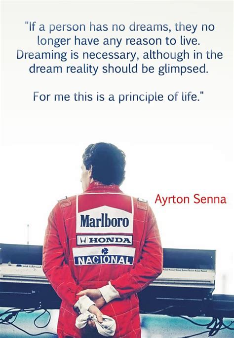 A Very Inspiring Quote By Ayrton Senna And My Personal Favourite Of His “if A Person Has No