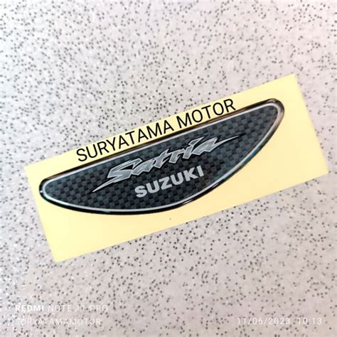 Jual Sticker Emblem Suzuki Batok Lampu Satria Lumba Satria 2 Tak Satria