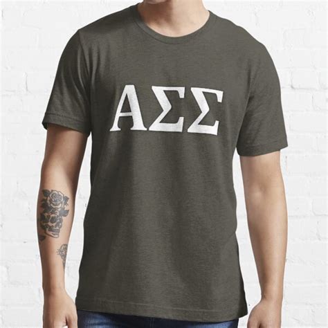 Alpha Sigma Sigma White T Shirt For Sale By Swern Redbubble