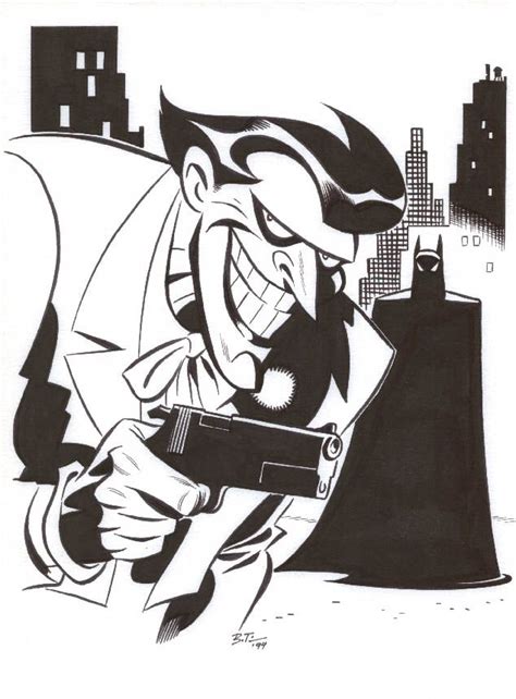 The Joker By Bruce Timm Comic Art Bruce Timm Joker Art