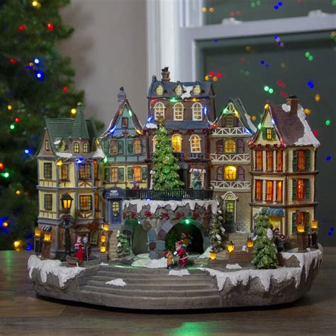 Northlight 17 Led Lighted European Village Winter Christmas Scene With