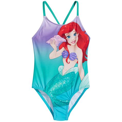 Disney Little Mermaid Girls Ariel Swimsuit Official Online Store Commodity Shopping Platform