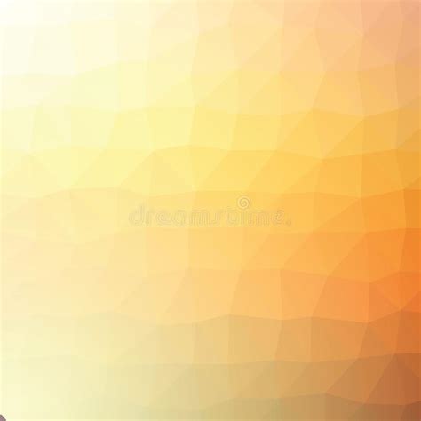 Colorful Light Orange Abstract Geometric Low Poly Style Illustration