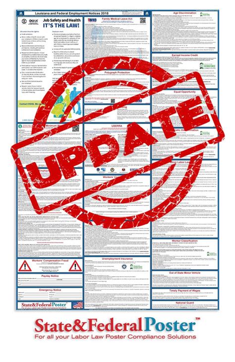 In these pages below all crucial labour law items are explained in the national languages. Louisiana State and Federal Labor Law Poster 2018 UPDATED ...