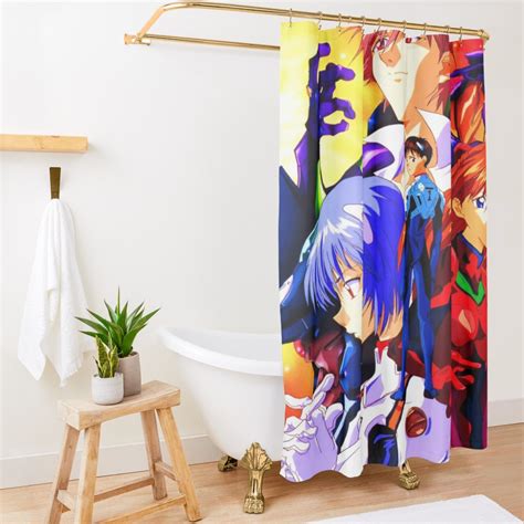 Evangelion Anime Shower Curtain Evangelion Store