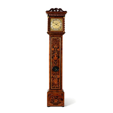 Sold Price A Late 17th Century Floral Marquetry Inlaid Oyster Veneered Longcase Clock October